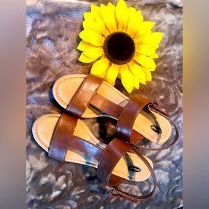 Dr. Scholl's Brown True Comfort Sandals Sz 10